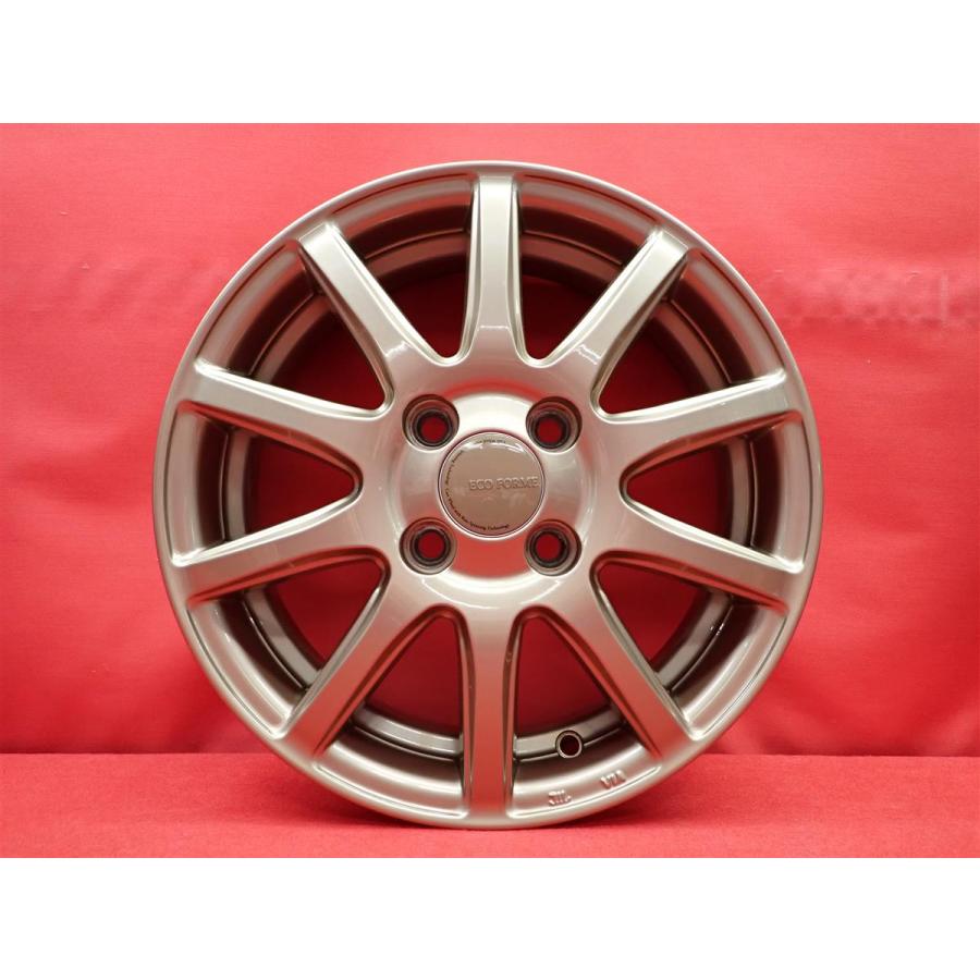 4月中のみ価格☆エコフォルム☆14インチ☆4本セット ECOFORME エコフォルム CRS131 中古ホイール 4本 4.5J 14インチ PCD100