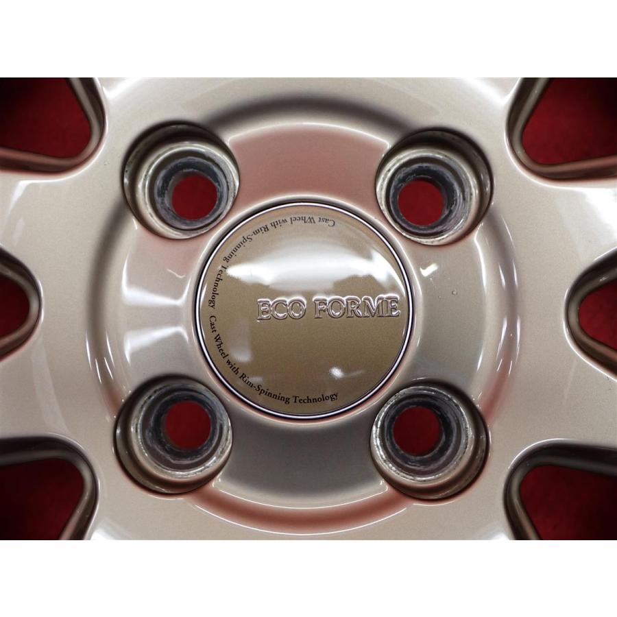 ECOFORME エコフォルム CRS131 中古ホイール 4本 4.5J 14インチ PCD100