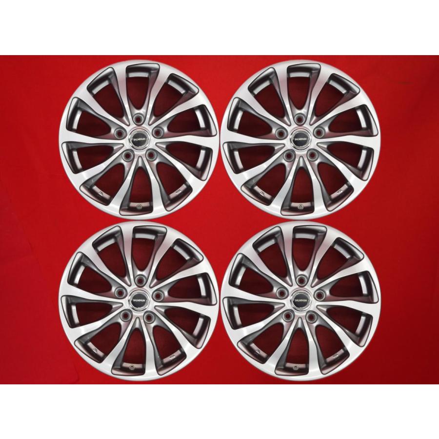 バルミナ BALMINUM T10 中古ホイール 4本 6.5J 16インチ PCD114.3 5穴