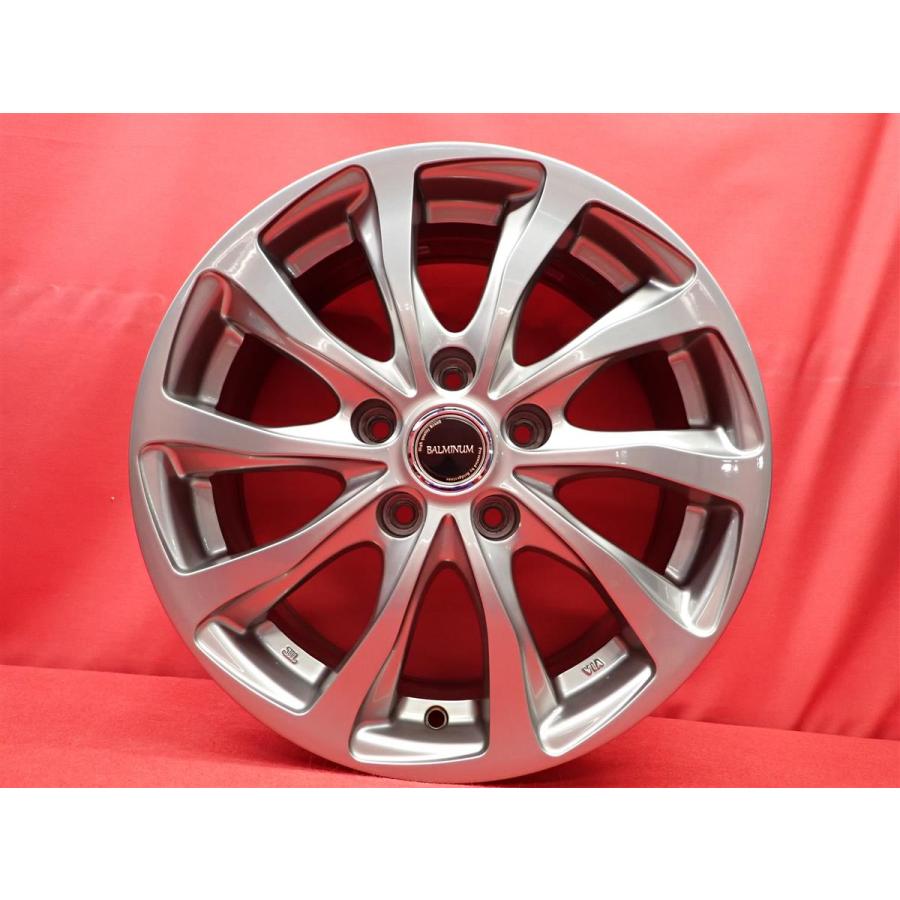 バルミナ BALMINUM T10 中古ホイール 4本 6.5J 16インチ PCD114.3 5穴