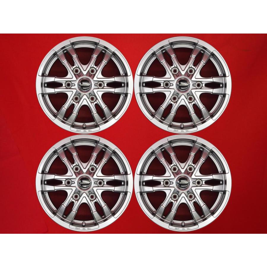 バイソン BISON BN-03 中古ホイール 4本 6J 15インチ PCD139.7 6穴 +44