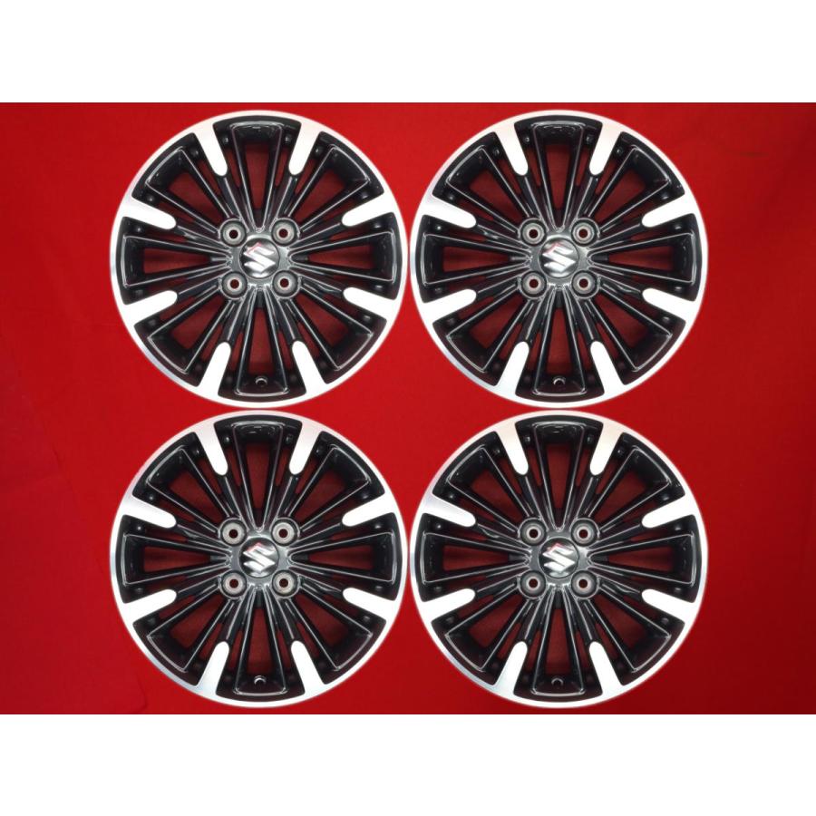 TOMO様スズキ スペーシア カスタム MK53S 純正ホイール15インチ 4本 SUZUKI スズキ スペーシアカスタム XS MK53S 純正 中古ホイール 4本