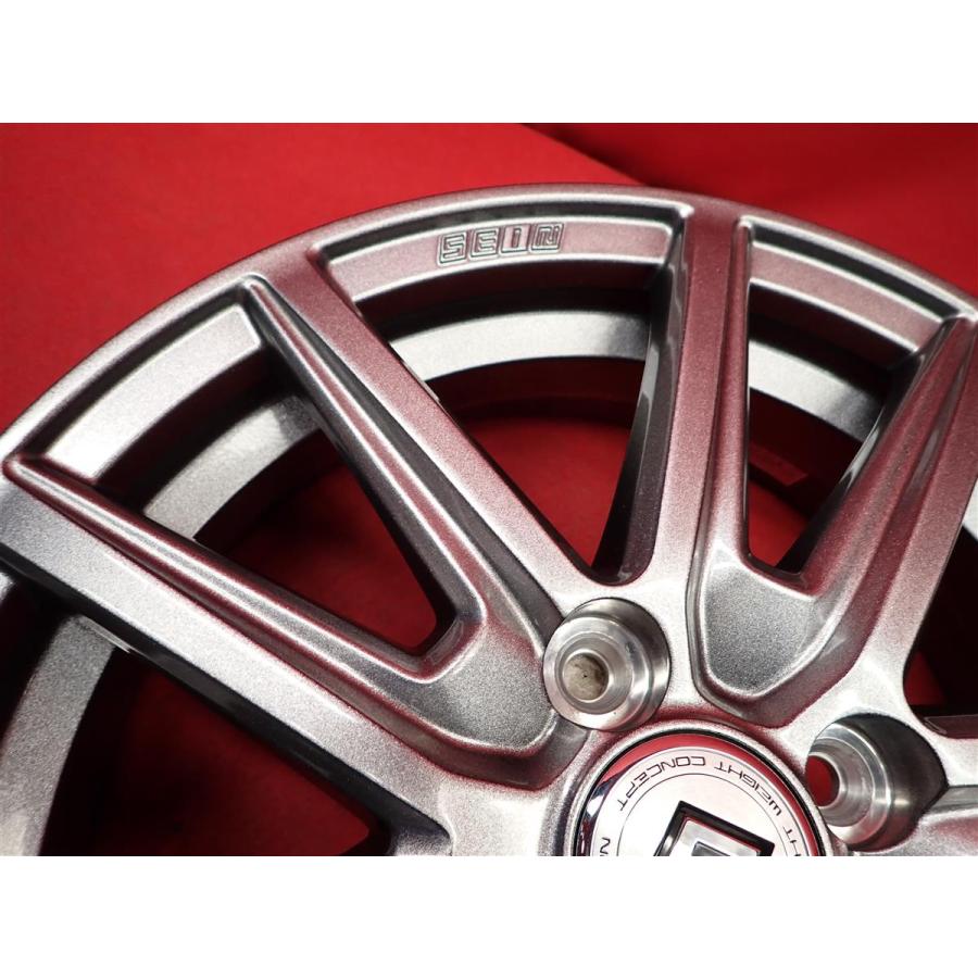 SEIN ザイン SS 中古ホイール 4本 4.5J 15インチ PCD100 4穴 +45 ハブ 