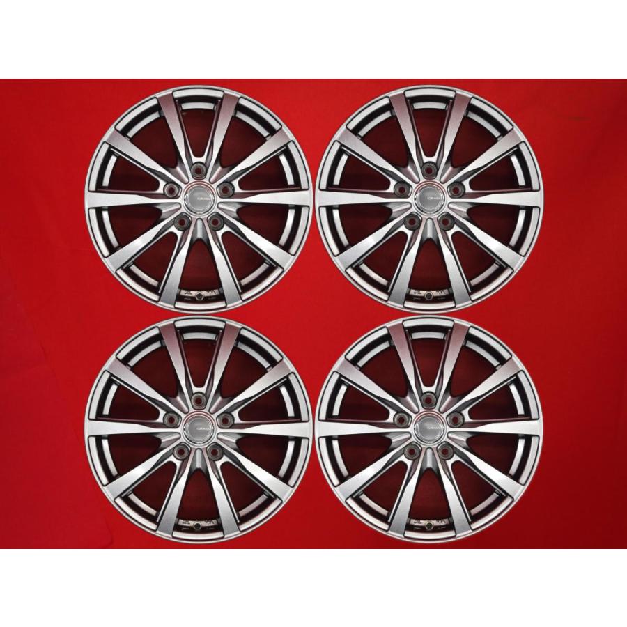 ［※取引中］普通乗用車用！社外16インチアルミホイール！ GRASS ZX 中古ホイール 4本 6.5J 16インチ PCD114.3 5穴 +38 ハブ73