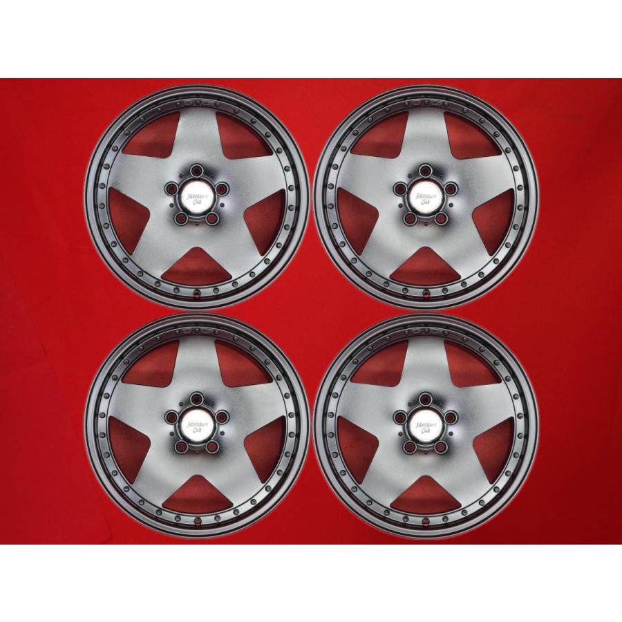 WEDS Draft ドラフト MS 中古ホイール 4本 7.5J 17インチ PCD114.3 5穴 