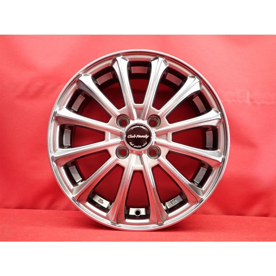 CLUB FAMILY 中古ホイール 4本 4.5J 15インチ PCD100 4穴 +43 ハブ67