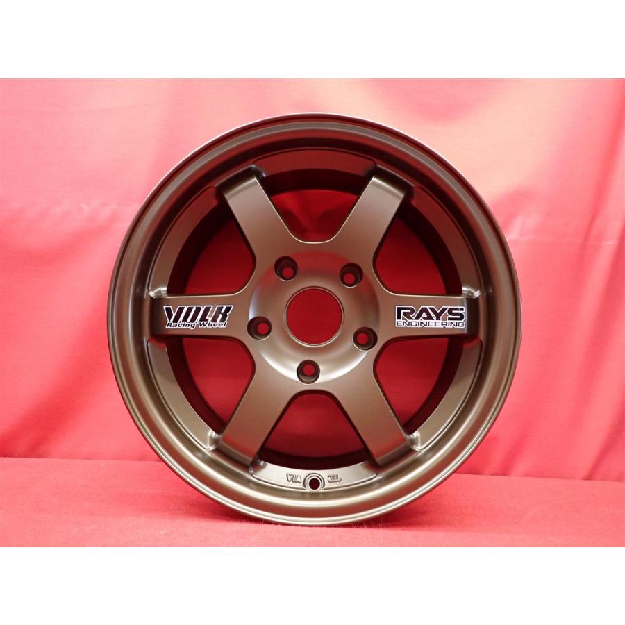 鍛造 軽量 1本5.1kg ボルクレーシング TE37 中古ホイール 4本 7J 15 