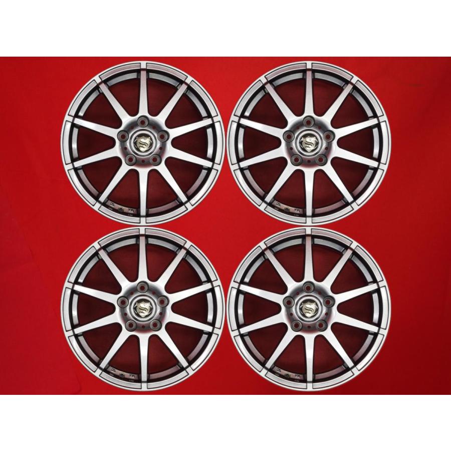STRANGER 10スポーク 中古ホイール 4本 6.5J 16インチ PCD114.3 5穴 + 