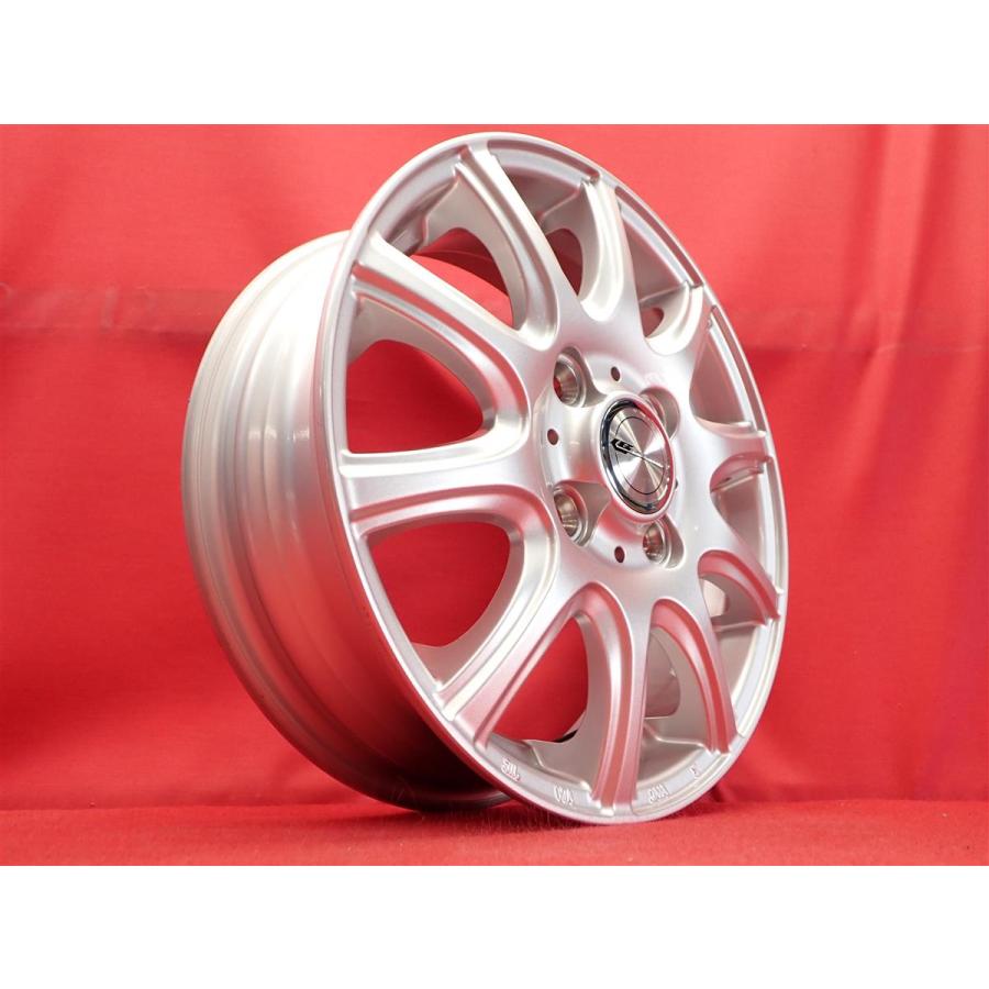 LAUFBAHN ラウフバーン 10スポーク 中古ホイール 4本 4J 13インチ PCD100 4穴 +45 ハブ73 スペーシア N-BOX ek 等 軽自動車全般へ aa13の画像