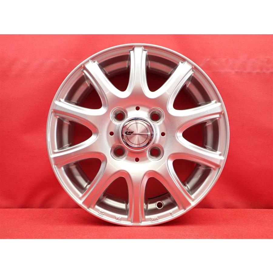 LAUFBAHN ラウフバーン 10スポーク 中古ホイール 4本 4J 13インチ PCD100 4穴 +45 ハブ73 スペーシア N-BOX ek 等 軽自動車全般へ aa13の画像