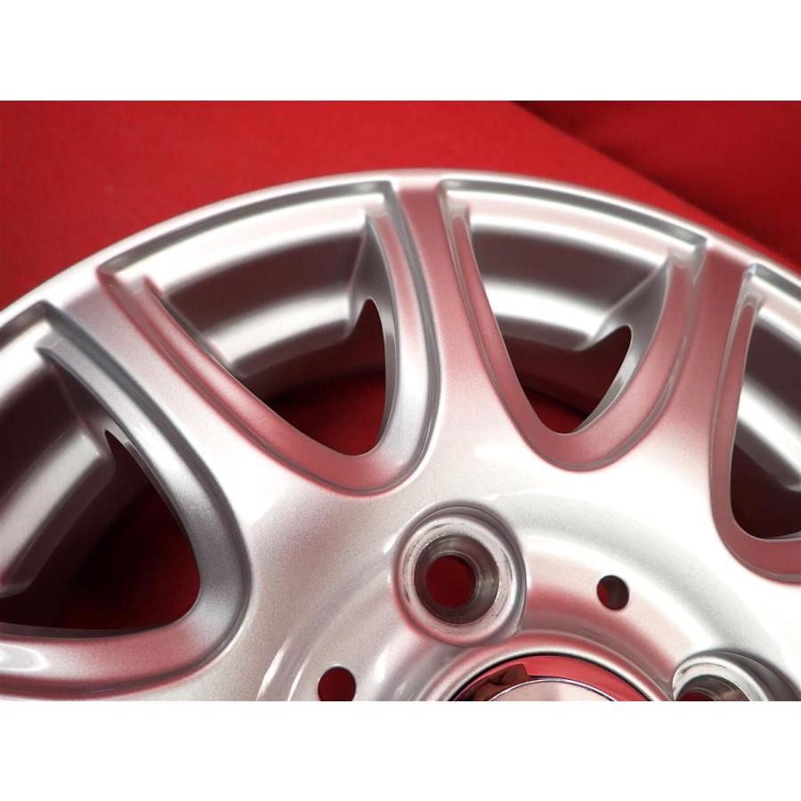 LAUFBAHN ラウフバーン 10スポーク 中古ホイール 4本 4J 13インチ PCD100 4穴 +45 ハブ73 スペーシア N-BOX ek 等 軽自動車全般へ aa13の画像