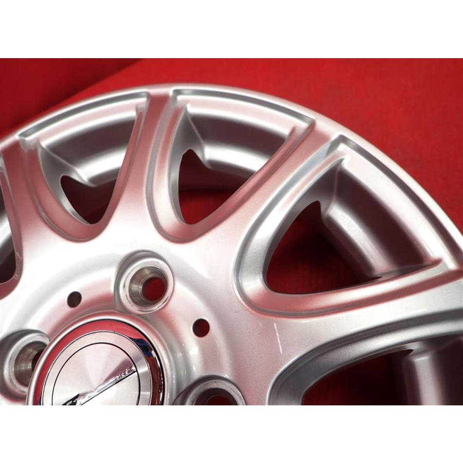 LAUFBAHN ラウフバーン 10スポーク 中古ホイール 4本 4J 13インチ PCD100 4穴 +45 ハブ73 スペーシア N-BOX ek 等 軽自動車全般へ aa13の画像