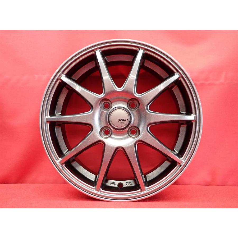 SPORT ABELIA 中古ホイール 4本 4.5J 15インチ PCD100 4穴 +45 ハブ67