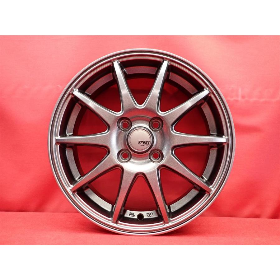 SPORT ABELIA 中古ホイール 4本 4.5J 15インチ PCD100 4穴 +45 ハブ67