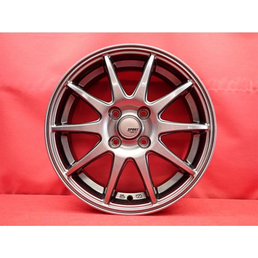SPORT ABELIA 中古ホイール 4本 4.5J 15インチ PCD100 4穴 +45 ハブ67