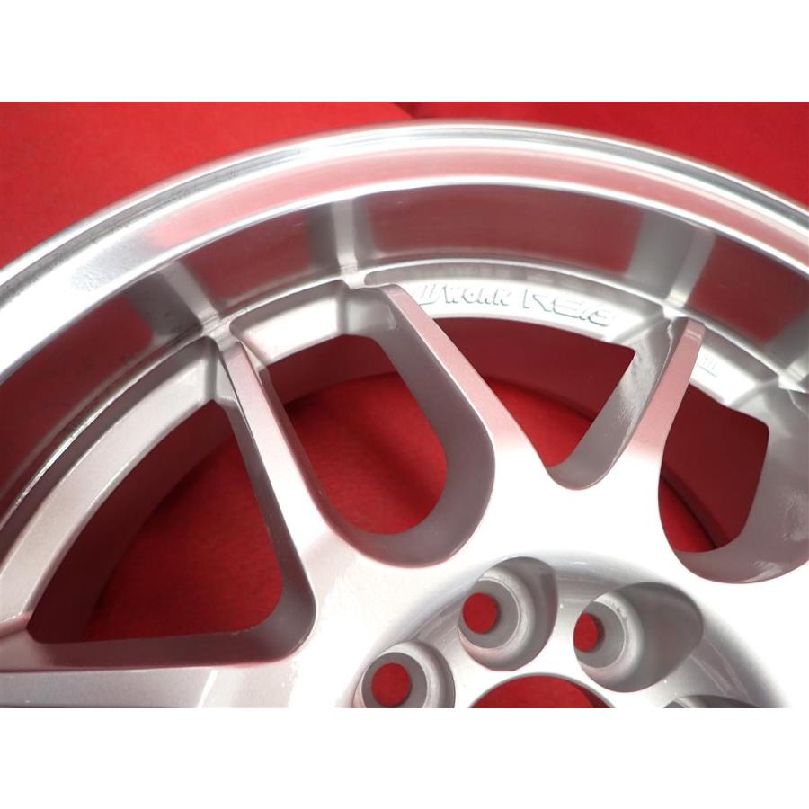 絶版 希少 WORK Ewing RS-β 中古ホイール 4本 6.5J 15インチ PCD100 4