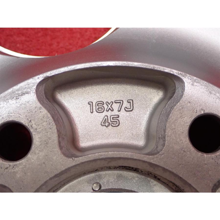 軽量 1本7.5kg AVS モデル6 中古ホイール 4本 7J 16インチ PCD114.3 5