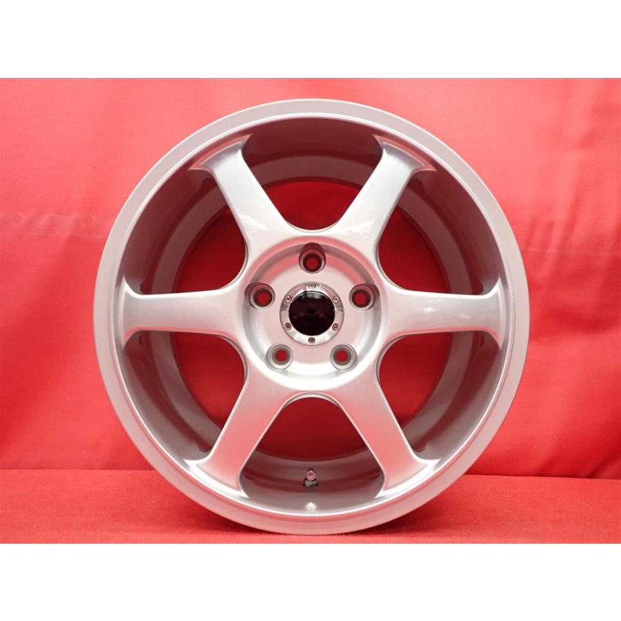 軽量 1本7.5kg AVS モデル6 中古ホイール 4本 7J 16インチ PCD114.3 5