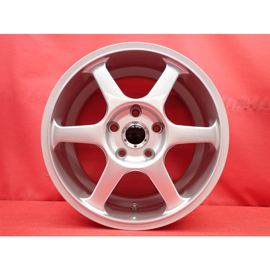 軽量 1本7.5kg AVS モデル6 中古ホイール 4本 7J 16インチ PCD114.3 5