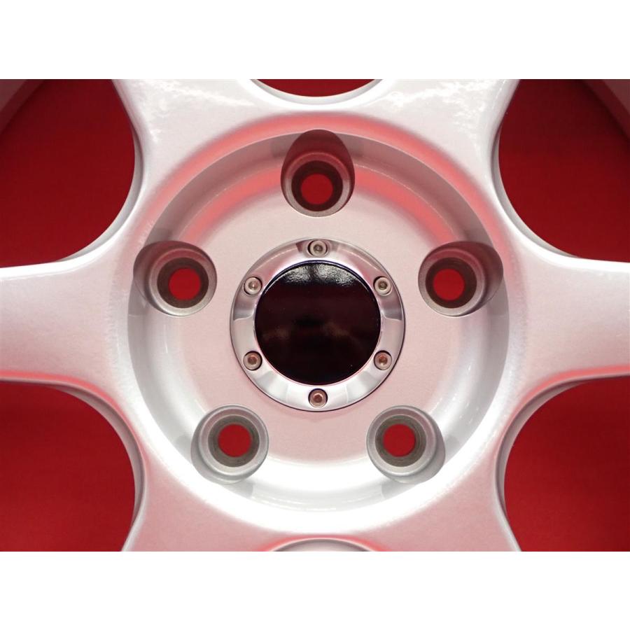 軽量 1本7.5kg AVS モデル6 中古ホイール 4本 7J 16インチ PCD114.3 5