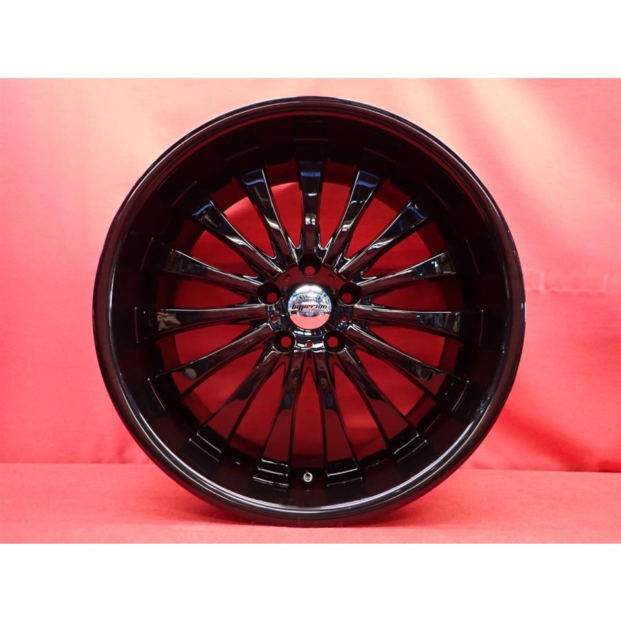 ②19インチ9.5J.8.5J タイヤホイール4本ハイペリオン良好品！ 前後太さ違い HYPERION フリート 中古ホイール 4本 8.5/9.5J 20インチ