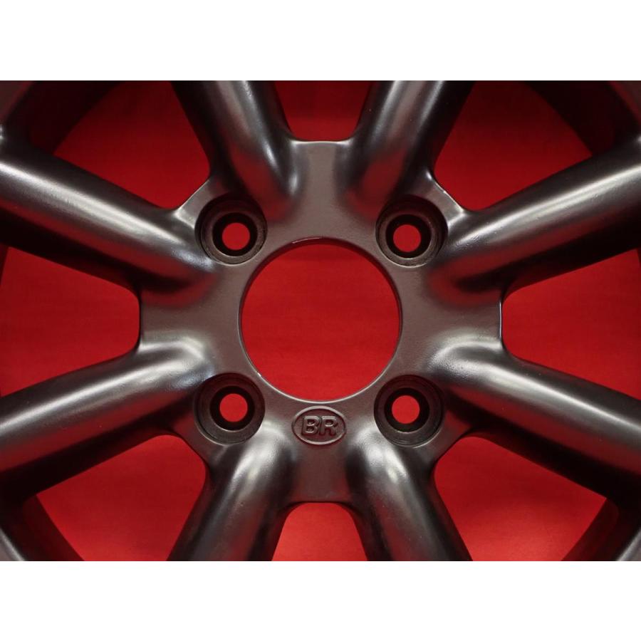 絶版 希少 ブラックレーシング 中古ホイール 4本 6.5J 15インチ PCD114