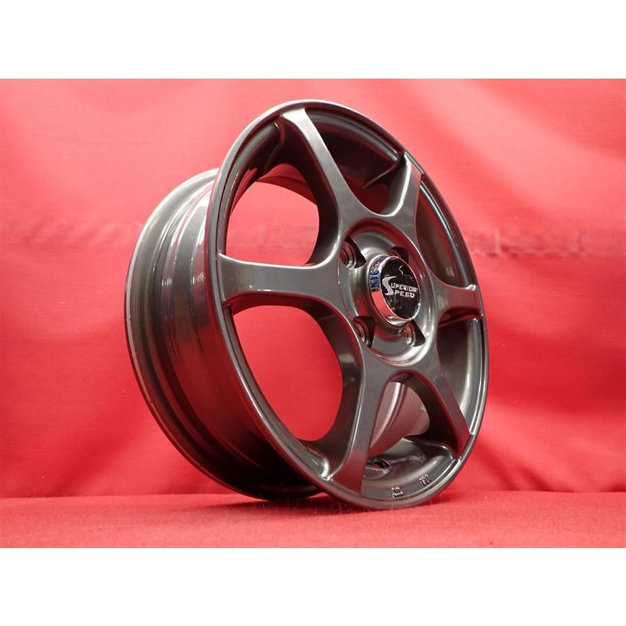 Superior Speed 中古ホイール 4本 4.5J 13インチ PCD100 4穴 +43 ハブ