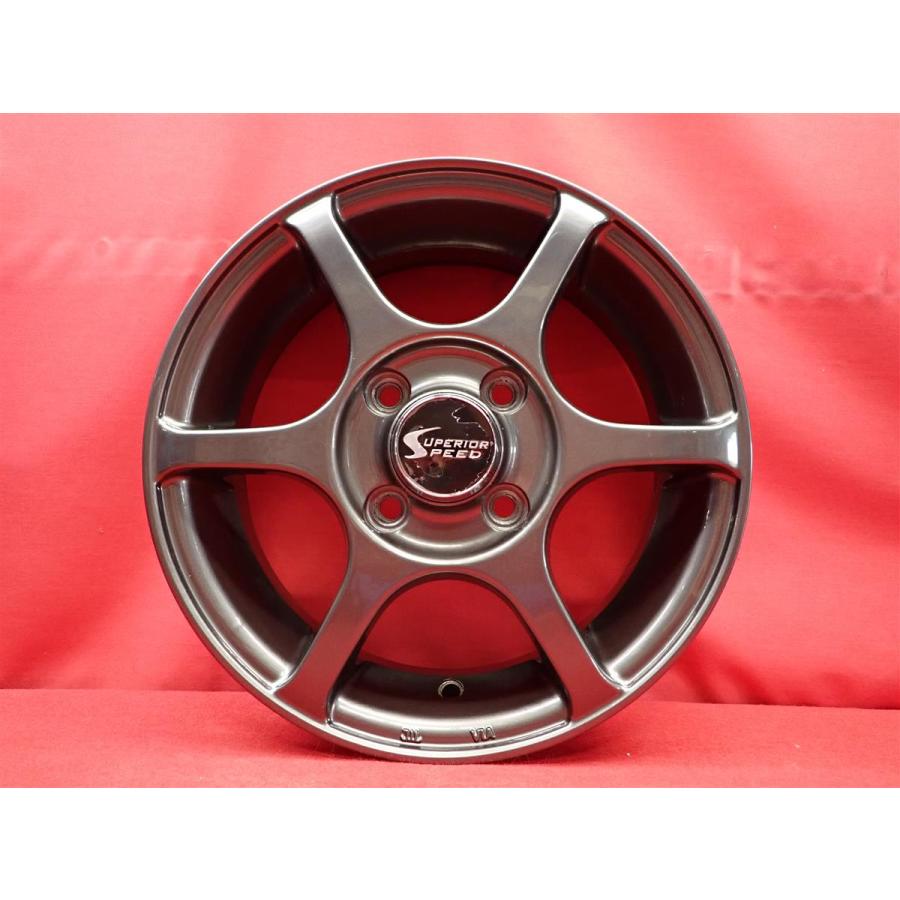 Superior Speed 中古ホイール 4本 4.5J 13インチ PCD100 4穴 +43 ハブ 