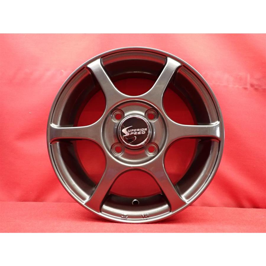 Superior Speed 中古ホイール 4本 4.5J 13インチ PCD100 4穴 +43 ハブ