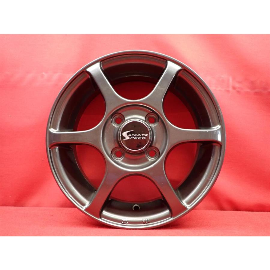 Superior Speed 中古ホイール 4本 4.5J 13インチ PCD100 4穴 +43 ハブ