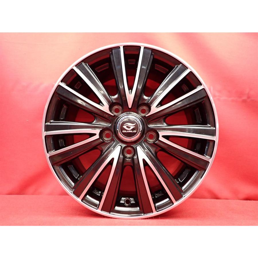 GUILD 9Wスポーク 中古ホイール 4本 6J 15インチ PCD114.3 5穴 +50