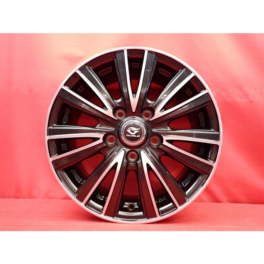 GUILD 9Wスポーク 中古ホイール 4本 6J 15インチ PCD114.3 5穴 +50