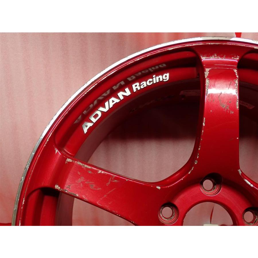 単品 中古ホイール 1本 ADVAN アドバン Racing GT レーシングGT 9.5J