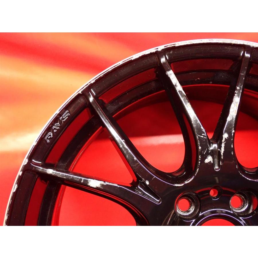 単品 中古ホイール 1本 RAYS レイズ HOMURA ホムラ 2×7Plus 7.5J 18