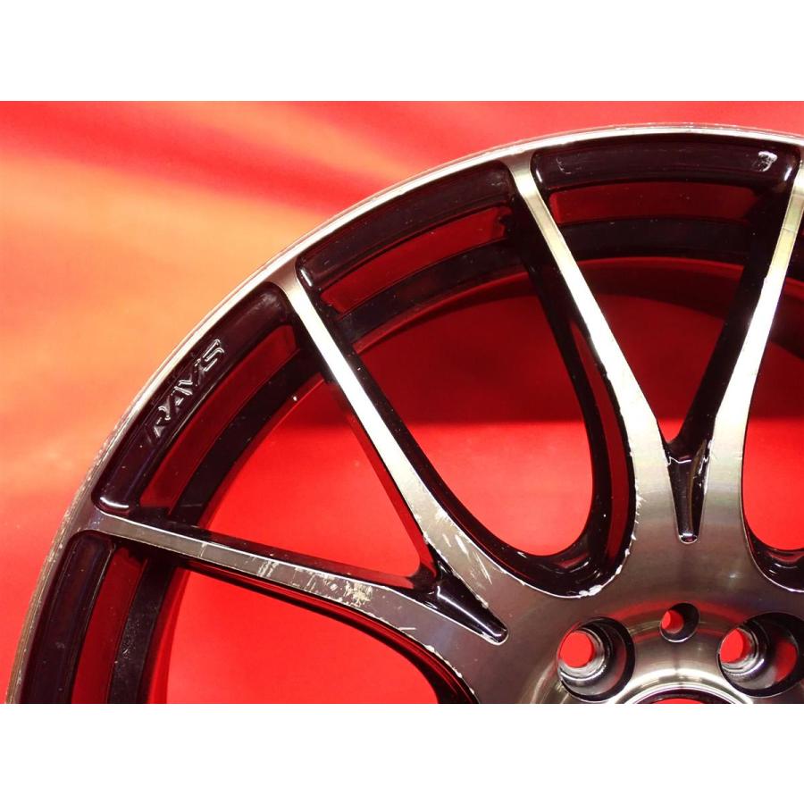 単品 中古ホイール 1本 RAYS レイズ HOMURA ホムラ 2×7Plus 7.5J 19インチ PCD114.3 5穴 +45 ハブ73 ja19の画像