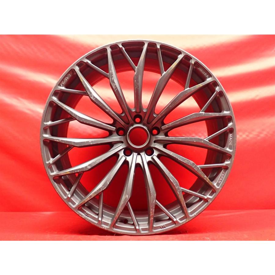 RAYS、ホムラ22inch /pcd114.3/5H 単品 中古ホイール 1本 RAYS レイズ HOMURA ホムラ 2×15BD 10J 22
