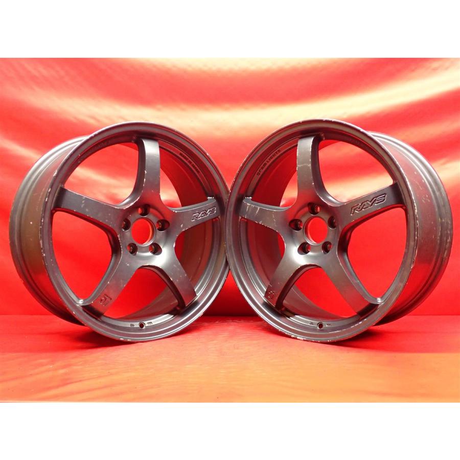 2本組 中古ホイール RAYS レイズ GRAMLIGHTS グラムライツ 57CR 7.5J