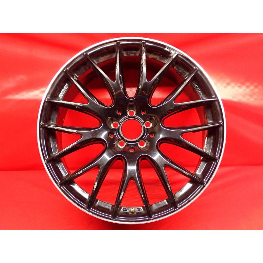単品 中古ホイール 1本 RAYS レイズ HOMURA ホムラ 2×9 8J 19インチ 