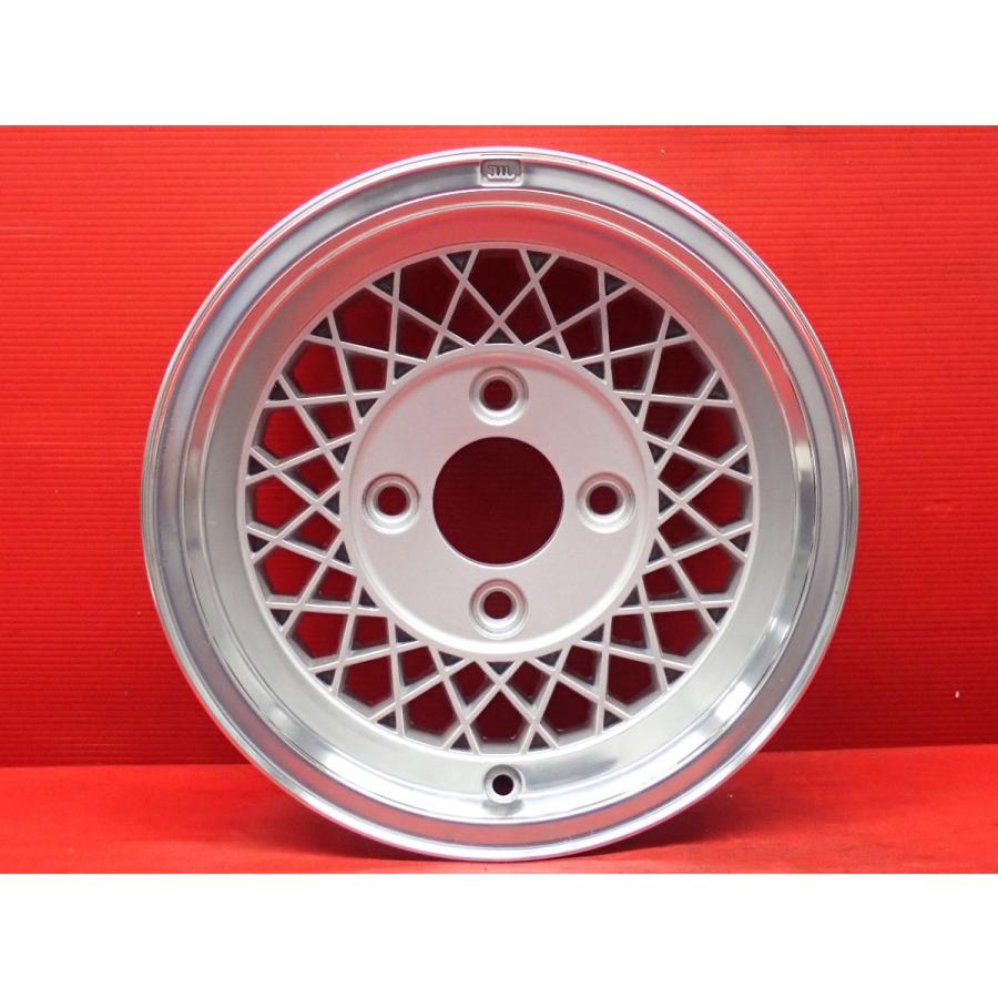 エンケイ13インチ 114.3 ４穴メッシュデザイン ホイールセットマグメッシュ 中古品 アルミホイール 2本 ENKEI MAG MESH エンケイ マグ メッシュ