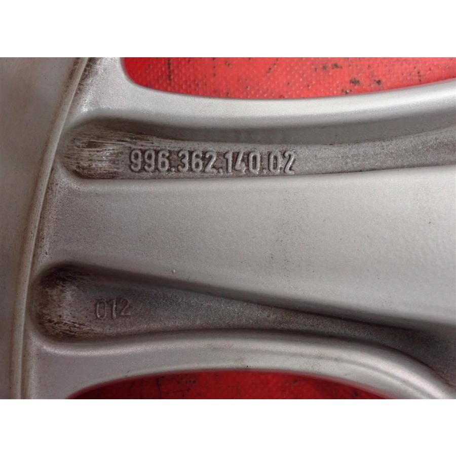 中古品 アルミホイール リア用 1本 PORSCHE ポルシェ 911 996 カレラ4S 純正 10J 18インチ PCD130 5穴 +47 ハブ径Φ71.5 99636214002 ja18_7