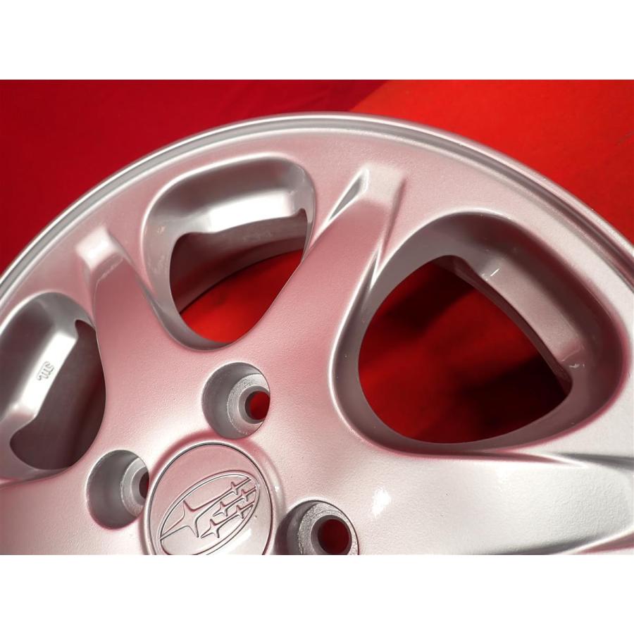SUBARU スバル R1 純正 6スポーク 中古品 アルミホイール 4本 4.5J 15