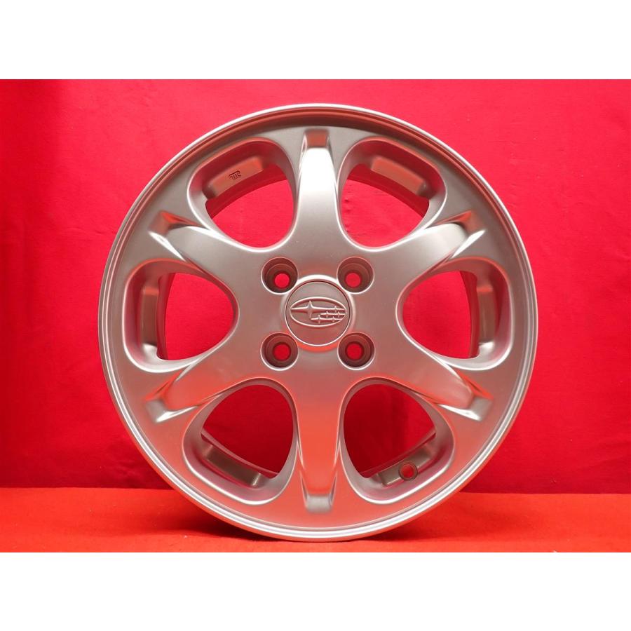 SUBARU スバル R1 純正 6スポーク 中古品 アルミホイール 4本 4.5J 15