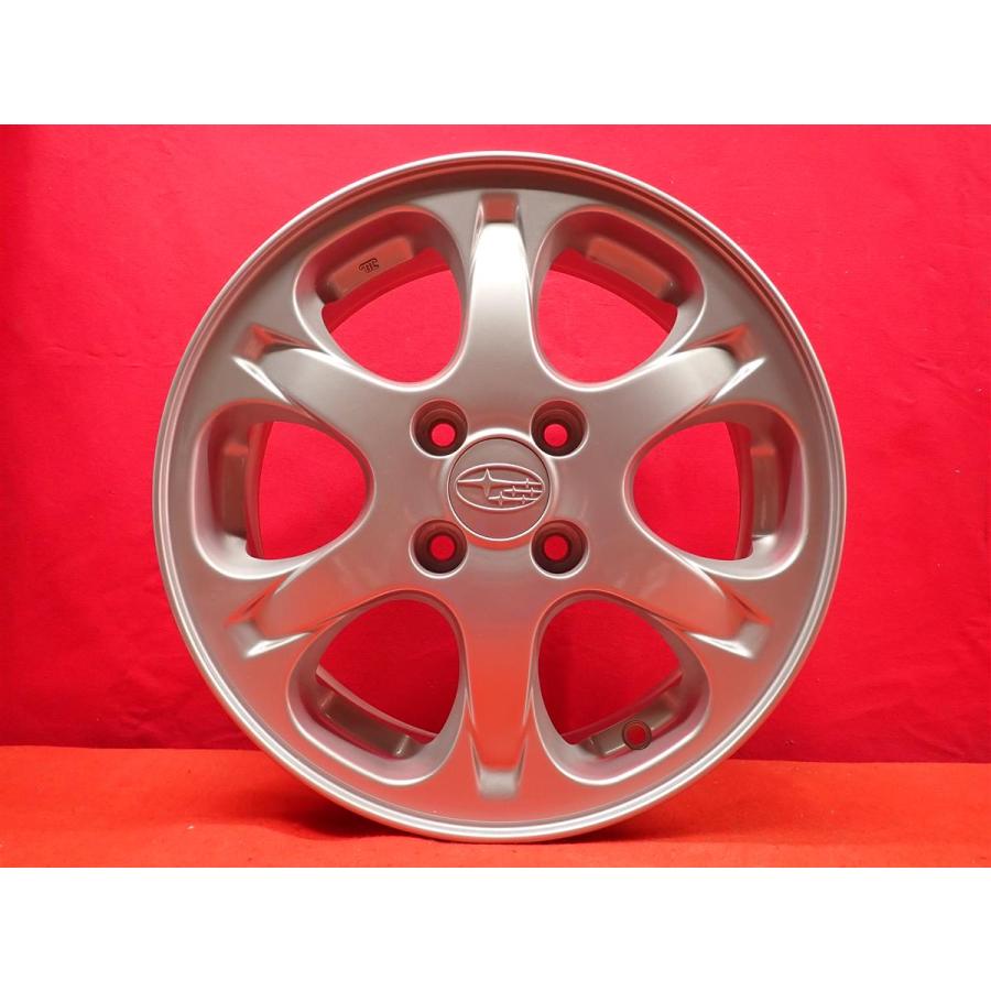SUBARU スバル R1 純正 6スポーク 中古品 アルミホイール 4本 4.5J 15