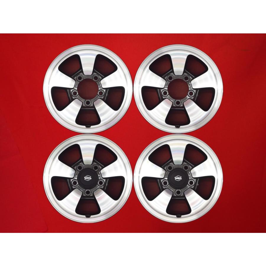 中古アルミ　美品　16X5.5　ジムニー純正4本セット　軽量5.2Kg SUZUKI スズキ ジムニー JA系 純正 (2) 中古品 アルミホイール 4本 5.5