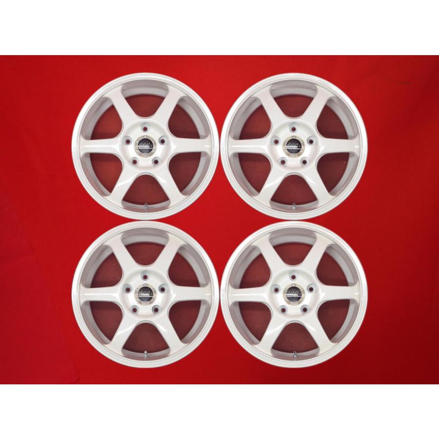 軽量 AVS モデル6 中古品 アルミホイール 4本 7J 16インチ PCD114.3 5