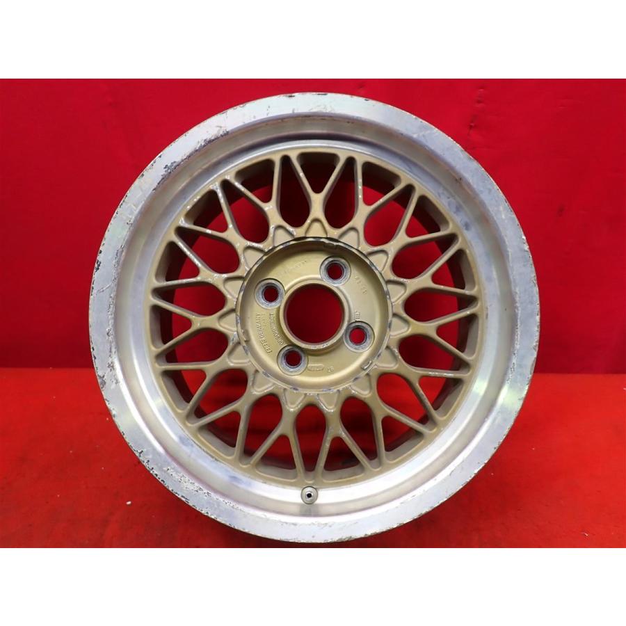 鍛造 軽量 中古品 アルミホイール 1本 BBS RG 6.5J 15インチ PCD100 4