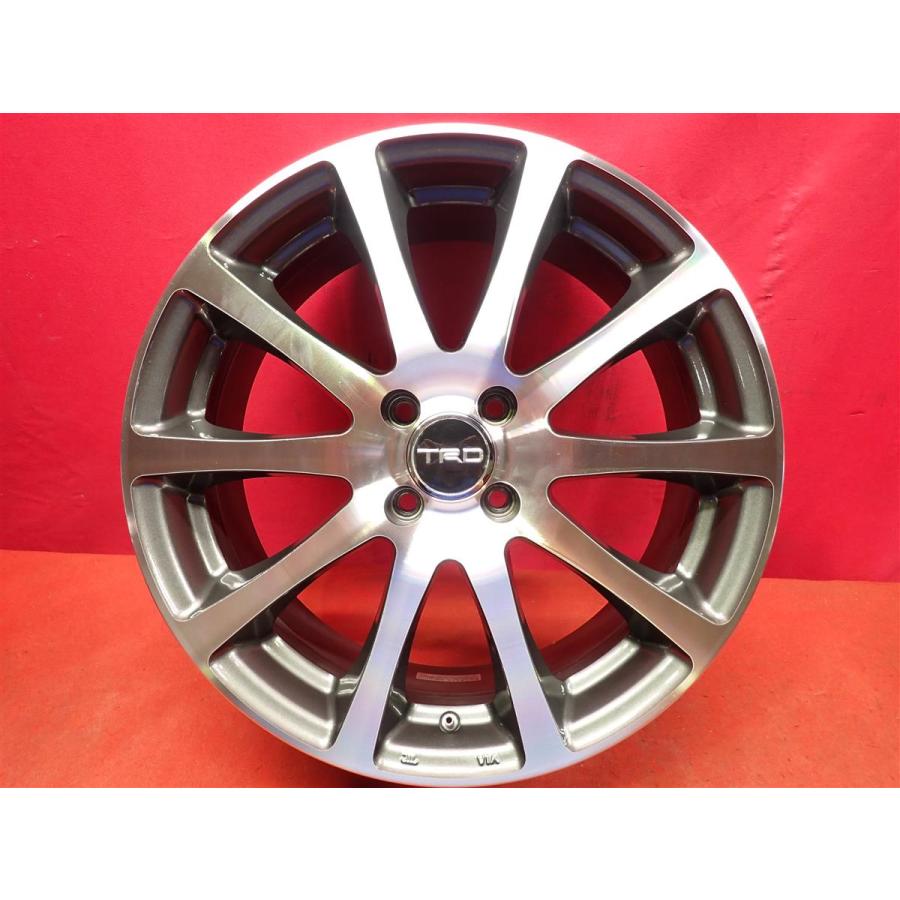 TRD TF2 中古品 アルミホイール 4本 7J 17インチ PCD100 4穴 +47 ハブ
