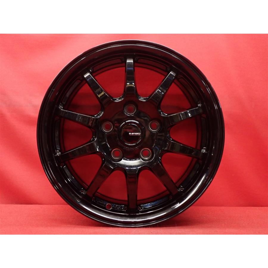 軽量 1本6.6kg G.speed G-04 中古品 アルミホイール 4本 6J 15インチ