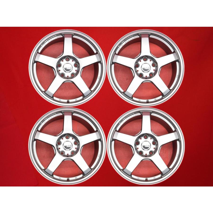 レアマイスター LM SPORT LM-05R 中古品 アルミホイール 4本 8.5J 18