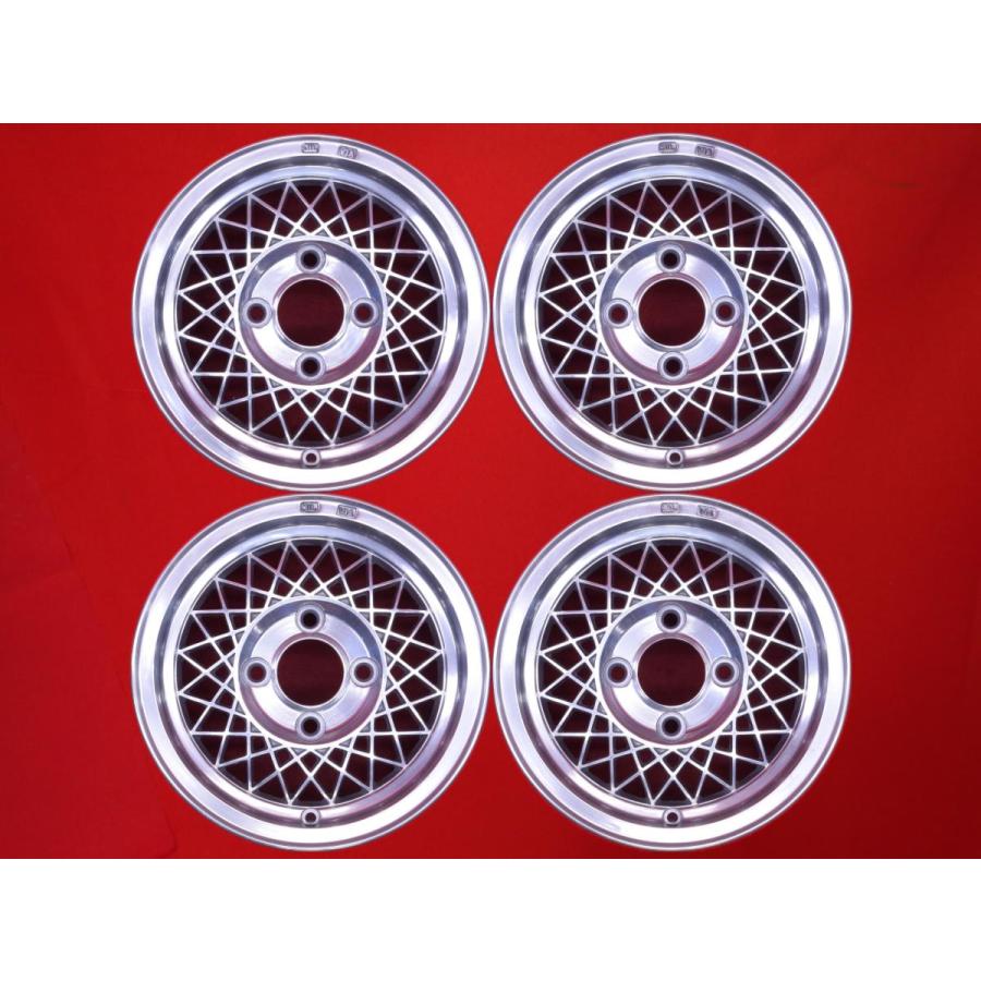 絶版 希少 Zona MESH メッシュ 3 中古品 アルミホイール 4本 5.5J 13